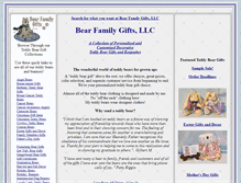 Tablet Screenshot of bearfamilygifts.com